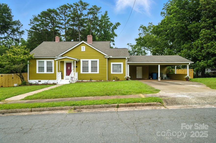 Charming Bungalow on Over Half an Acre in the Heart of Fort Mill! Welcome to this delightful bungalow, perfectly nestled on a beautiful spacious lot minutes from Fort Mill’s downtown district. Brimming with character, this home offers the ideal blend of timeless charm and modern comfort—all just minutes from the shops, dining, and events of historic Downtown Fort Mill. Inside, you'll be greeted by sun-drenched, open living spaces that exude warmth and Southern charm. The thoughtful layout includes two spacious bedrooms and multiple flexible living areas, including a cozy sitting room or home office that overlooks the expansive, private fenced backyard—perfect for entertaining, gardening, or quiet evenings outdoors. Located across from the Fort Mill Golf Club and just a short stroll from downtown, this home offers unmatched convenience in a picturesque, small-town setting.