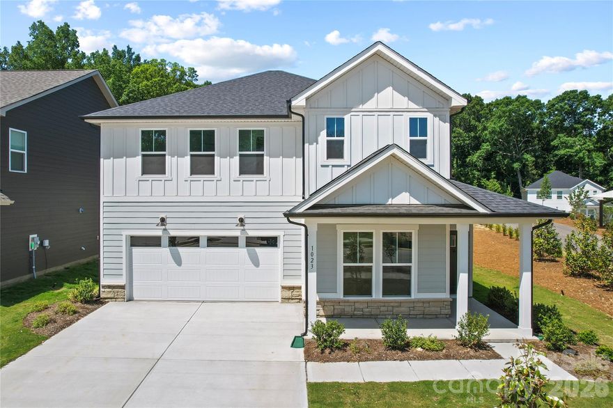Popular Leyton plan!  This great home features a gourmet kitchen with 42" white cabinetry, upgraded kitchen island with additional storage and walk-in pantry.  Spacious light filled cafe. Planning center office off cafe.  Gathering room has great natural light and a floor to ceiling brick fireplace.  First floor guest suite with tile walk-in shower perfect for overnight stays. Home has secondary laundry room on the first floor.   Covered back porch with extended patio for enjoying the outside.  Second floor owner's suite has tray ceiling and spacious sitting room and owner's bath features an oversized full tile spa shower with dual shower heads and full bench seat and separate closets.  Secondary bedrooms are a great size and convenient second floor spacious loft and laundry room complete this great home.
