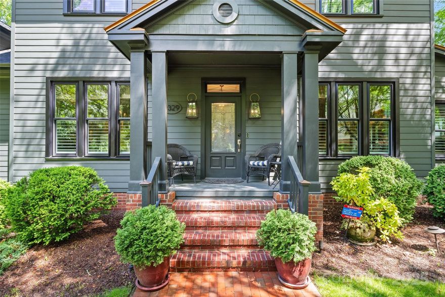 PRICE REDUCED... A home of distinction! Stunning and meticulously cared for. New driveway 2024, 44 TRIPLE glazed windows for energy efficiency 12/2023, roof 2022 (accent metal on portions), fireplace surround and new insert 2022, HVAC units serviced twice annually (one new 2020), hot water 2021. Located midway between pubs and restaurants Plaza Midwood is noted for and the beautiful surroundings of Charlotte Country Club brings a walker's / runner's paradise. 4-bedrooms include bonus room with ensuite bath (2018) and alcove for desk or play area. A feature wall with storage added 2021 in the relaxing sunroom. Kitchen features two ovens, gas cooktop, stainless and marble-top island with direct deck/patio access. Patio has 8' custom-built stone wall (2 sides) and carriage lights. A definite Tuscan appeal! Balance of backyard fully enclosed by professionally designed 6' wood fence. This home provides ample space for family, friends both inside and out. Live life to its fullest here.