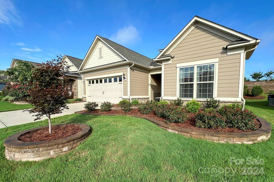 Welcome to this meticulously maintained home. The Abbeyville model featuring 2 BR, 2 Bath + Office w/French doors. You will be immediately impressed with the bright open floor plan. Features include a white kitchen w/Quartz counters, stainless appliances, refrigerator included, an oversized island w/seating & pendant lights. Great room & Dining area lead out to your covered Lanai & back yard. Primary suite has a tile shower, dual sink vanity & walk-in closet. Laundry room w/custom cabinets + large walk-in storage area - washer/dryer inc.. 4' extended garage w/walk-up attic storage. Tankless water heater. Lawn maintenance included. Tons of amenities--indoor/outdoor pools & hot tubs, 8 lit pickleball cts, 4 lit tennis cts, 2 bocce cts, dog park, playground, fitness center, aerobics rm, ball rms, meeting rms, full-time activities director w/lots of activities & clubs to choose from. Coming Soon. Professional photos and measurement coming.  Will be available to show on Friday, August 9.