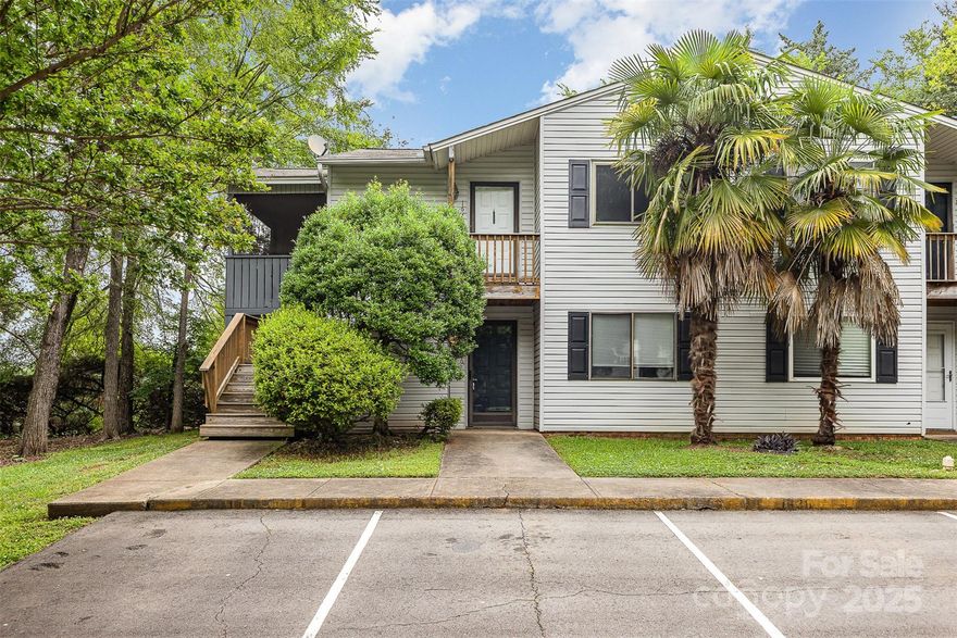 Investment opportunity! Upper-level condo in desirable Hunters Chase. This bright and quiet unit features a spacious kitchen with a dedicated dining area and a private deck that backs to a peaceful wooded view. Enjoy low-maintenance living with exterior upkeep covered by the HOA. Conveniently located in the heart of Rock Hill—just minutes to I-77, Riverwalk, shopping, and dining. A great addition to any investment portfolio or a perfect place to call home!