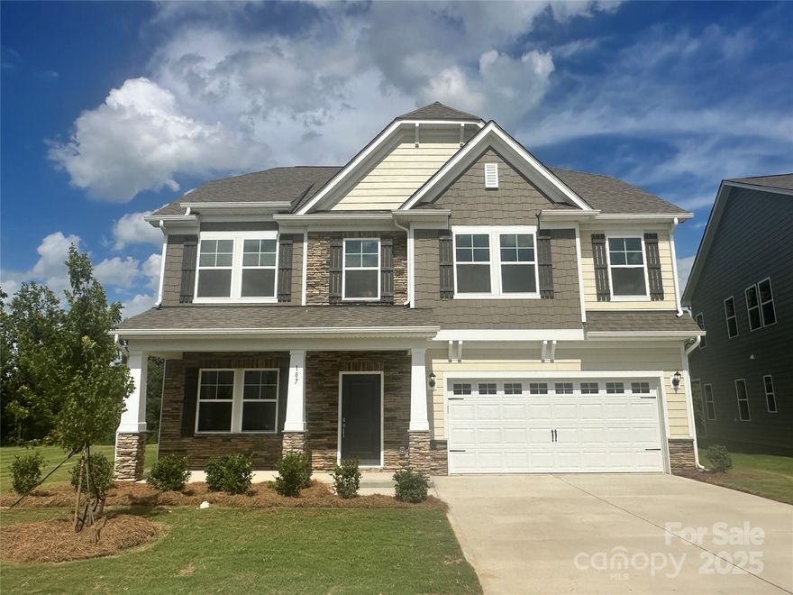 New Community in the up and coming area of York, SC. McFarland Estates offers beautifully designed floor plans that includes James Hardie Color Plus siding with designer accents and extensive brick or stone front elevations. This unique community is nestled in a serene location that is conveniently located to shopping and dining. The Popular Morganton Floorplan has open kitchen and family room. This house has a guest suite on the first floor. The second floor boast 4 bedrooms including the Primary Bedroom with ensuite, laundry and home office.