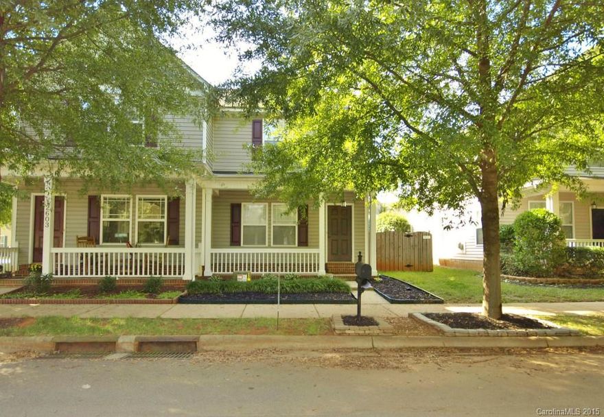 Terrific 2 Bedroom Duplex in charming Crosswinds Community! Great open floor plan with arched entryways, hardwoods throughout main floor. Great front porch, fenced in backyard with large patio and separate driveway in back. Quiet community in great location with grocery stores, shopping, and dining nearby. Must see!