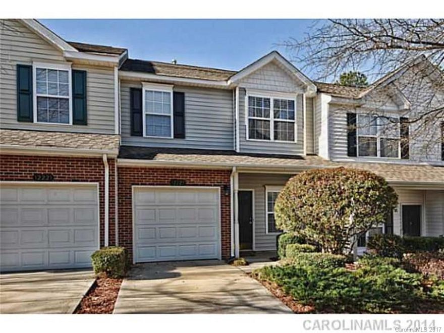 Location location! Beautiful Ballantyne Townhome available July 1st. Great schools, safe neighborhood, community pool/walking trail and green space! Active security system, W/D included. 2 BR, spacious LOFT! Occupied, please contact owner directly for showing availability.