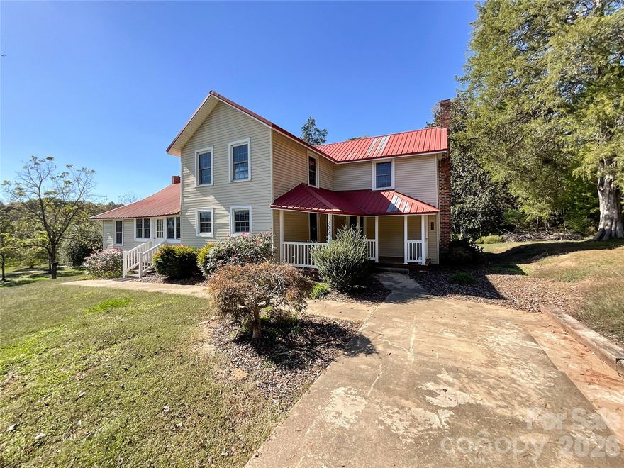 This two story updated farmhouse with 1.75 acres of privacy located on Okeewemee Rd. is perfect for that growing family. Enjoy relaxing on your front porch and watch the wildlife roam the woods. Pine framing walls, gas logs, barn doors, separate laundry room and large kitchen with dining area makes this unique house a masterpiece.