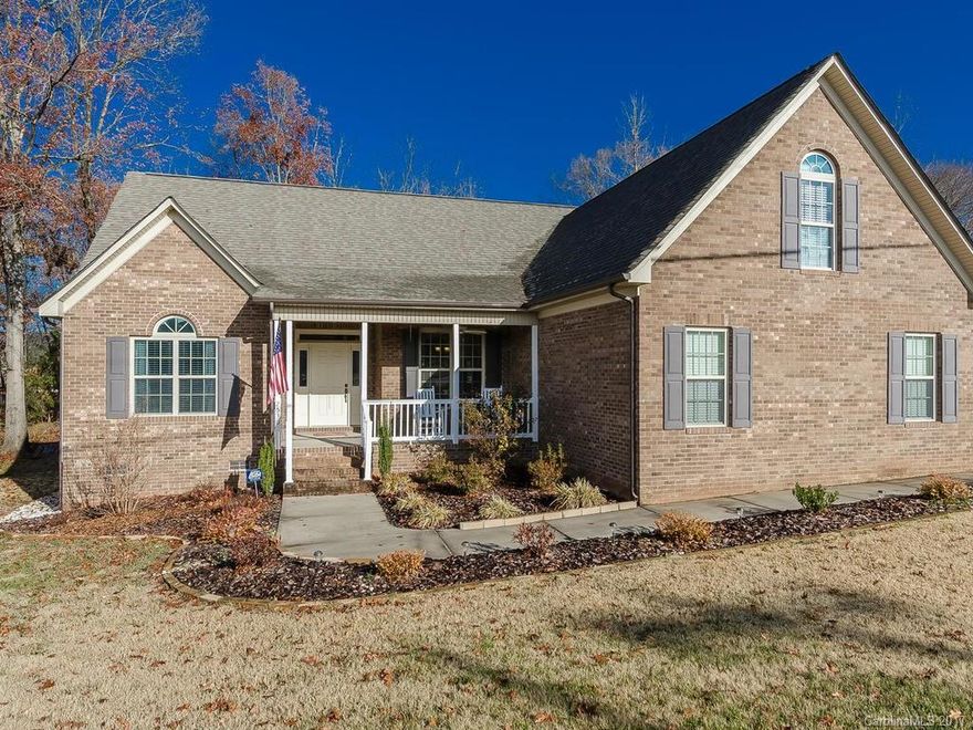 Master on Main!Incredible custom built home on 1/2 acre with small brook running through the back yard.Pride of ownership shows through on this perfectly kept and improved 3 br ranch plus bonus.Sellers have remodeled the master bath,extended the driveway, and added a large storage shed.Home also features granite counter tops,tile back splash and REAL hardwood floors.Stove is recently new and the refrigerator stays!Massive side load oversized garage just right for all your toys!Home is spotless!