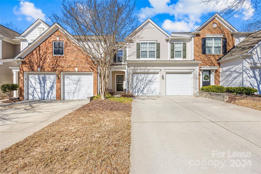 2-story townhome with fresh paint, located in Blakeney Preserve, Ballantyne, featuring a 2-car front-entry attached garage, is available now! The open floor plan includes a 2 story foyer, family room, kitchen, and a half bath on the main floor. The second floor hosts a master bedroom, 2 additional bedrooms with bathrooms, and laundry facilities.

The house features washer, dryer, and refrigerator. Water, Lawn care, mowing, and HOA fees are covered in the rent, while gas, and electricity are the tenant's responsibility. A credit/background check, proof of funds, and application fee are required for tenants above 18 years.