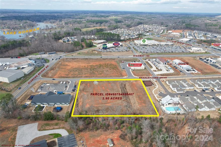 The last commercial parcel remaining in VSF. The Village at Sherrills Ford has become one of the most popular Commercial developments in the Lake Norman Area, and this is one of the very last opportunities to grow your brand in this elusive site. This is an ideal lot with lots of road frontage that provides great visibility.