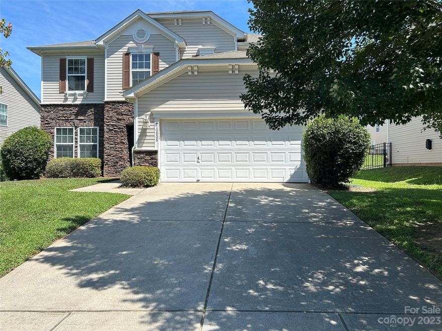 Don't miss out on this wonderful home in Berewick subdivision. When you walk into this home, you will be greeted with a nice and open floor plan that has no carpet downstairs! There is a fireplace in the living room, sliding glass doors that lead to the patio, and a spacious kitchen that has an island, pantry, and plenty of cabinets. The laundry room/mud room is located right off the garage. When you walk up stairs, you will be met with a cozy loft, 3 spacious bedrooms, and a master bathroom that features a dual sink vanity, a garden tub, separate shower, and a large walk-in closet. This home has vinyl flooring in the loft, front room, living room, hallways, all 3 bedrooms, and on the stairs.