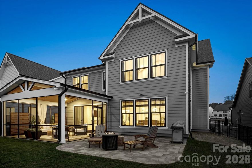 *MUST SEE* Premium Lot-& completed outdoor living. Welcome to 2723 Ritz Lane in Matthews Ridge Reserve — where modern luxury meets timeless design in an exclusive recently completed community by Kinger Homes. With just 31 thoughtfully crafted single-family homes, this intimate neighborhood offers a rare blend of privacy, sophistication, and convenience. No wait-no additional investment required.

Step inside to discover classic contemporary finishes and a completely carpet-free interior, featuring 9x20 plank flooring throughout for a seamless, elevated feel. The open-concept design flows effortlessly, creating the perfect balance of everyday comfort and stylish entertaining.

The family room is a true showpiece, highlighted by a modern linear electric fireplace with sleek skinny slat trim, adding warmth and architectural interest. The designer kitchen impresses with a custom vent hood, oversized island, and plenty of space to gather and walk in pantry.


The main level offers a bedroom and full bath with a walk-in shower, ideal for guests or multi-generational living. Upstairs, each bedroom is ensuite, providing privacy and comfort for everyone complete with versatile and functional bonus room.

Enjoy true indoor-outdoor living with a 19x16 screened-in patio and extended paver patio overlooking a fully fenced, professionally landscaped yard — perfect for relaxing or entertaining year-round.

Perfectly positioned with easy access to shopping, dining, and entertainment, this home delivers the lifestyle you’ve been waiting for.