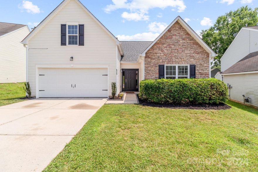 Step inside this beautiful home that offers cathedral ceilings as you enter the living room, creating an atmosphere of openness that continues into the bedrooms. In addition to the primary bedroom, there is an extra-large versatile suite over the garage and a full bathroom. New LVP floors extend seamlessly into an open kitchen with granite counter tops and a breakfast area. This home comes with a new roof that is less than two years old.  Energy saving features have been included by replacing all windows and adding solar panels, which has helped to reduce carbon footprint while saving on utility bills (note: solar panels will be paid off at closing). And for those who appreciate a leisurely round of golf, Sunset Oaks Golf Course is just a stroll away. With this home you can embrace the convenience of urban living with quick access to uptown, as well as I-77 and I-485, simplifying your daily commute.  This home is a must see!