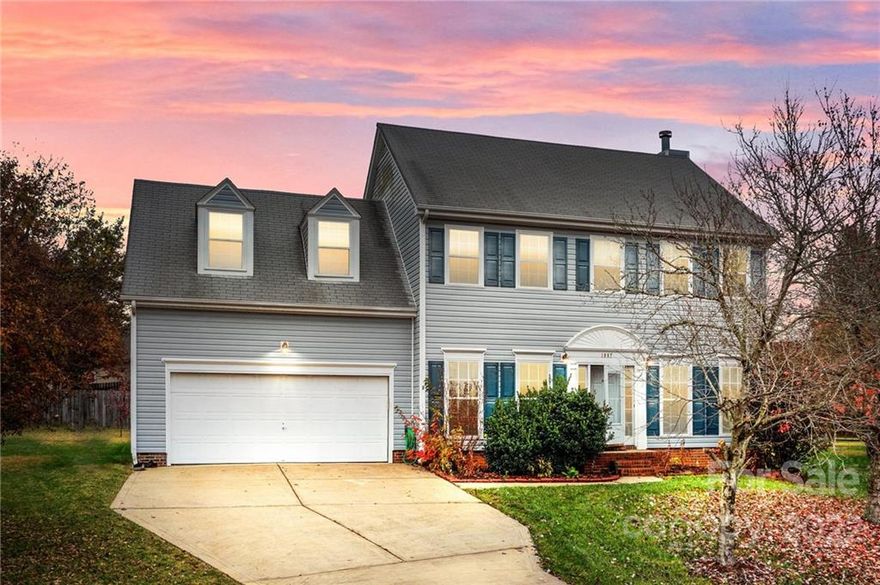 This lovely home is located on a cul-de-sac in a convenient area, close to I-85, restaurants, medical, shopping, parks and more. The subdivision is "nestled away" with mature trees and feels peaceful.
This home offers beautiful updates in large kitchen, with island, lots of windows and open to the breakfast area and large great room. Also on the main level you have a formal dining room and living room or office.
Upper level offers large master with huge closet and beautifully updated master bath. Three other bedrooms, nice size or two bedrooms and a huge bonus.  Lots of closets, two car garage and large backyard. Make an appointment,
it's a musty see!