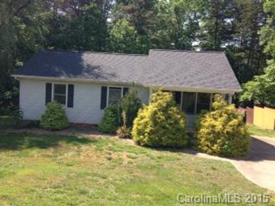 Three bedroom, two bath home convenient to I-85. Covered front porch, deck on back.