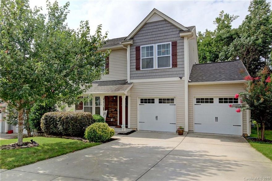 Move in ready, this beautifully maintained home sits in a wonderful neighborhood perfect for a first time home buyer.  Convenient to shops & in Nationally recognized Mooresville Graded School District. Hardwood floors, carpet, ss appliances, granite countertops, high ceilings, and much much more.  Backyard patio with yard facing woods give this home a feeling of privacy.   Come and make an offer!