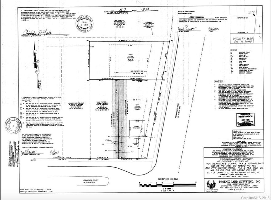 Rare opportunity to build your New Home in the Heart of Myers Park.  Access this great lot off Hermitage Court.  A pedestrian friendly dream with tree lined streets leading to the best restaurants and retail that Myers Park has to offer.  Approved home plans available.  Contact listing agent for more information.
