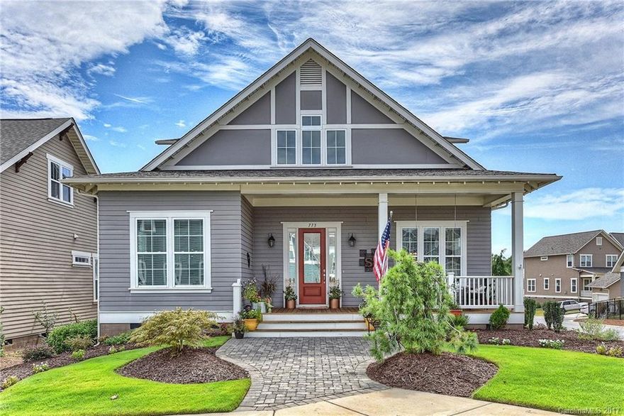 Executive Rental minutes from Fort Mill and I-77. Enjoy an active Riverwalk life stye, walk to Pump House, Grapevine, Lidl, BMX and Velodrome. Master and two add'l bedrooms/office on main. Gourmet kitchen with SS ovens (2), gas range.  Site finished wood flooring, 8' doors, 10' ceiling on main. Brick patio, outdoor kitchen for entertaining. Landscape maintenance will be included in rental price. Covered back porch/rocking chair front porch.