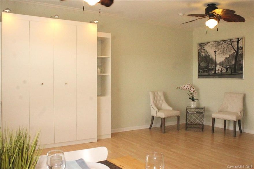 This is your chance to live in popular Afton Village! Be in the Heart of the Action! Restaurants, Taverns, and Boutique Stores are all right outside your door!  Modern, Fun, Studio unit with fold down Murphy Bed! Full Kitchen with table area.  Murphy Bed, Refrigerator and Stacked Washer/Dryer convey! Custom built-in closet system for plenty of storage. Building has secure entrance and **Elevator** access to 3rd floor! Call agent regarding financing. State Credit Union financing available.