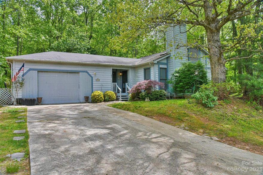 LOCATION! LOCATION! LOCATION! One level living in this lovely  2 bedroom 2 FULL  bath  home located in the desirable neighborhood of The Village of Averys Creek! Back deck and spacious yard! Vaulted ceilings  , dining area, eat in kitchen and large garage!This quaint neighborhood has 2 beautiful ponds with walking trails!  Drive to  Hendersonville or Asheville in 20 minutes! Restaurants, Ingles, and Outlet Malls are 10  minutes away! Feel like  exploring our beautiful mountains?  French Brand River, Zen Tubing,  Arboretum or Blue Ridge Parkway..located within a few minutes of this wonderful home!