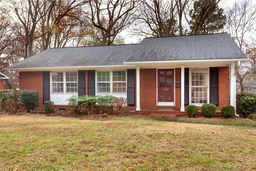 Beautiful brick ranch in hot Windsor Park for a fantastic price!  This well-maintained home is bright and airy with tons of natural light.  The spacious living room welcomes you with beautiful hardwood floors.  The kitchen features stainless steel appliances and plenty of storage/counter space.  The dining room offers tons of natural light as it leads to the oversized two-tier deck overlooking the spacious fenced yard.   Perfect for entertaining.  Located in east Charlotte, this home is convenient to many desirable shopping and dining options, and offers convenient access to major areas of interest such as Plaza Midwood, University, uptown, and more! Don’t miss out on this gem!  Home sold as is.