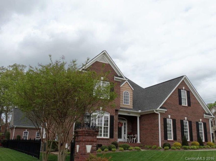 Executive traditional brick 2-story w/detailed workmanship in Lawson’s Creek! Elegance and comfort w/grand 2-story entry foyer, as well as spacious great room, fireplace, cathedral ceiling, upper balcony. Bright and light w/tall windows. Formal dining w/tray ceiling. Gourmet kit, granite, SS, breakfast area overlooking lrg tiered deck and luscious back yard. Mstr suite w/detailed tray ceiling, wrap-around windows in reading/lounging area. M/bath has designer cabinetry, granite, garden jet tub,..