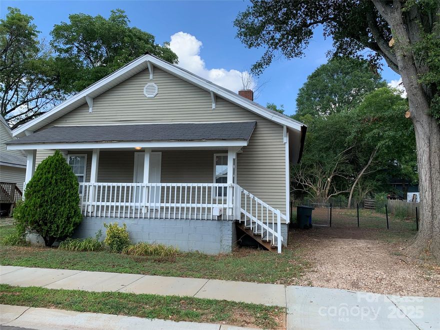 Bright and Airy 2 Bed  1 Bath  House, Freshly Painted, W/ Front Porch, Large Eat-In Kitchen, Refrigerator.  Pets allowed but to be approved on a case-by-case basis, Large Back Yard, w/ Locked & Lighted Large Shed.  $300/ nonrefundable pet fee, No smokers.   $34.95 application fee for all individuals over the age of 18 who will occupy the property. Background/eviction/credit/employment-income verification with acceptable scores and reports is required.