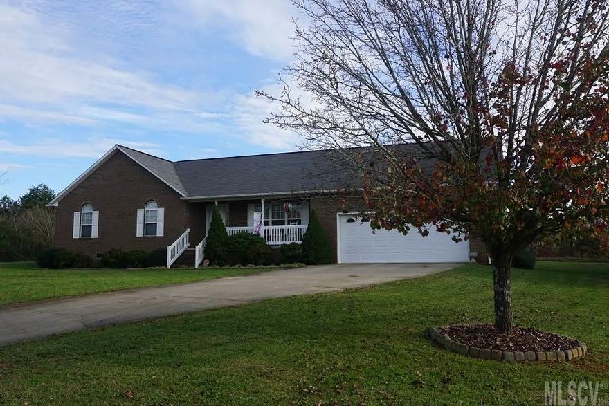 Brick Ranch with 3 bedrooms, 2 baths in great condition! Home had new hardwood floors installed in 2008. New heat pump and hot water heater in 2013. Electric thermostat controlled fireplace. Lots of closet space. Security system already installed and a two car garage! This home is very energy efficient and a must see!