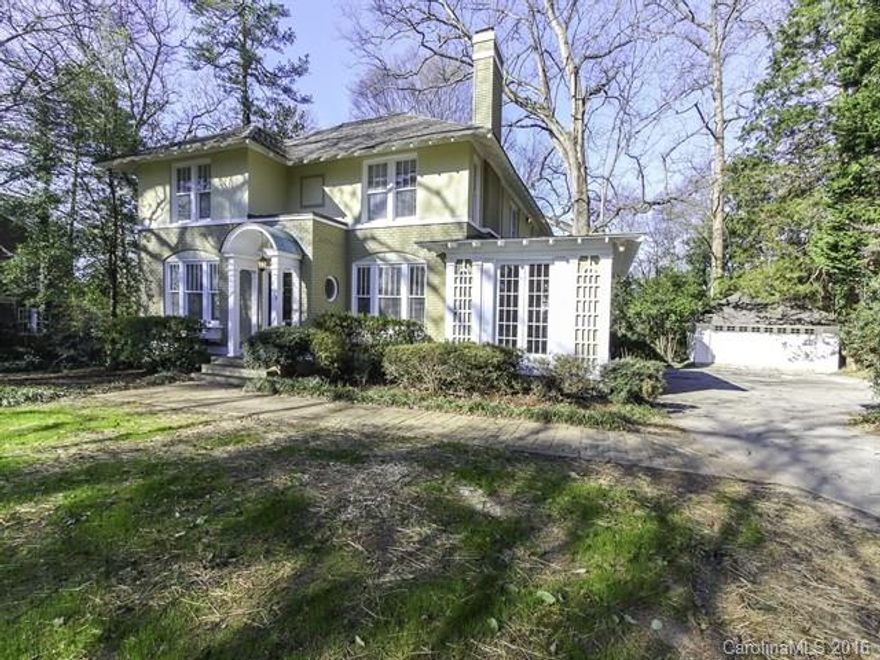 Gorgeous home in classic Myers Park!! This spacious 3,319 sq. ft. home has 4 bedrooms, 3.5 baths, sunroom and more. The kitchen features marble counters and stainless steel appliances. The master suite is has dual sinks and large shower. Unfinished basement is perfect for workshop area. Enjoy entertaining indoors near the cozy fireplace. This home is move in ready!