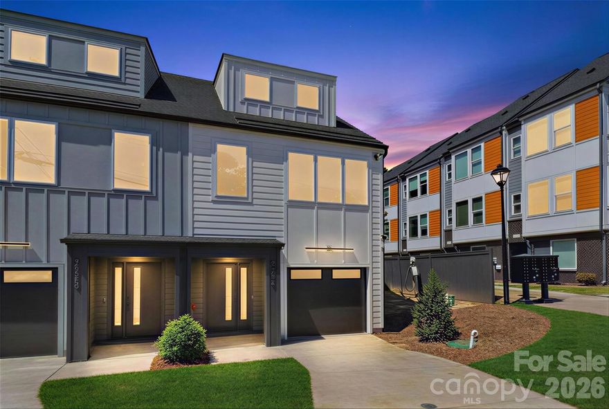 Get into the next phase of South End. Huge upside opportunity with this brand new 3-story, 2,100 sqft townhome. Featuring 3 beds, 3.5 baths, 39' deep tandem garage, tons of natural light and DOUBLE LAUNDRY. Ideal for primary residents, house hackers, Airbnb or investors looking for a NON-HOA property at the forefront of redevelopment of the last remaining bit of one Charlotte’s most desirable zip codes. The approved Brookhill mixed use project across Remount Rd, slated to start this year, will bring food and entertainment venues, rec space and new short term rental townhomes. Directly across the street on Baltimore Ave is a proposed 250+ unit mid-rise apartment complex. All continuing to add to the vibe and mix of what South End has become. Not only is this larger but also far less expensive per square foot than newer neighboring builds WITHOUT THE EXPENSIVE HOA. Come see the transformation and envision the long term potential of this gorgeous layout from the reputable team at Chelsea Design.