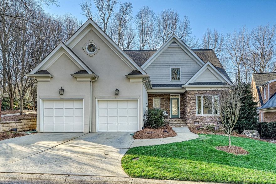 LIGHT! BRIGHT! & OPEN FLOOR PLAN! Interior Renovated- 2020 to create a more Open & Modern Interior!
NEW Windows, NEW Doors, Hardwoods Refinished to Light Oak! NEW Kitchen Cabinets w/Soft Close Drawers, Under Counter Lighting & Champagne Bronze Knobs, NEW Quartz Counters! NEW Backsplash & S/S Chimney Hood Vent! NEW Light Fixtures! NEW Kitchenaide Gas Range, Microwave, Beverage Cooler & Roll-Out Drawers. 
Large Island w/Pendants! Expanded Great Rm w/Gas Fireplace. Staircase Added to access LRG Basement Office w/Built-in Desk & Cabinets. Primary Bdrm on Main w/Fan & 2 Walk-in Closets. Glamorous Primary Bath-Garden Tub, Walk-in/Shower w/Frameless Door & Bench Seat. Vanity w Framed Mirrors, Granite Counters. Staircase w/Modern Iron Balusters & Wood Treads. Upper Level w/ HUGE WALK-IN STORAGE! 2 Bedrms both w/Fans, Recessed lighting & Walk-in Closets. Bonus Rm w/Attic Storage. 2 car garage w/ Storage Closet. Private Yard. Gated Community! Yard Maintained by HOA! MUST CLOSE by 02/26/24