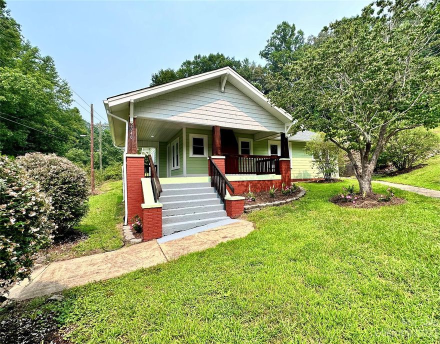 Nicely remodeled home in the country. It is only minutes to shopping, restaurants, and a hospital. It is close to HWY 321 that goes to Lenoir, Hickory, Blowing Rock and Boone.
This home has had new windows, HVAC, roof, gutters, kitchen cabinets and counters, refinished floors, and freshly painted.  Lots of wooded land behind the house.  The separate garage has a workshop over it.  
The large, covered deck on the front and side of the house add a comfortable outdoor area to relax and enjoy nature.