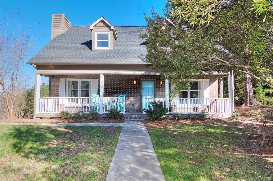 Charming Cape Cod with rocking chair front porch. Freshly painted interior & exterior. Open floor plan. Great room has wood burning fireplace. Large master suite with double pedestal sinks and a whirlpool tub in master bath. Two bedrooms upstairs. Laundry & bonus room in basement. Garage large enough for boat/trailer. Walking distance to Tega Cay Elementary & Turner Field. Located in amenity rich Tega Cay peninsula with clubhouse, tennis court & pool. Convenient to I 77, Charlotte & Rock Hill.