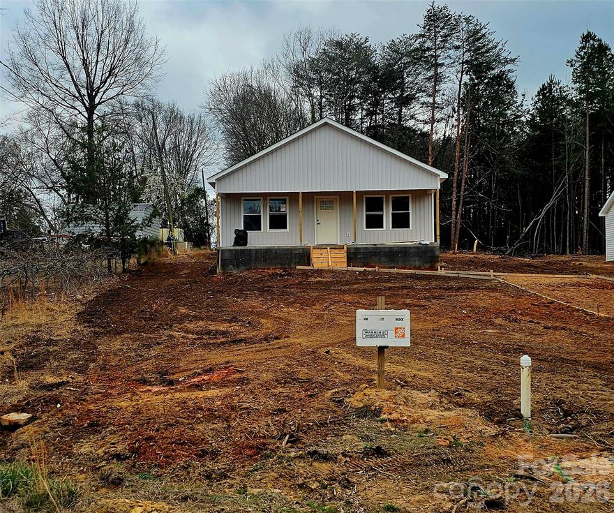 BRAND NEW HOME!  This cozy 1500 sq ft, single story, 3br 2 ba, home sits quietly in a well established, older neighborhood in the town of Clover.  With tall trees and a wooded area, you'll find privacy.  It is an all electric home.   The property is tastefully positioned to enjoy the proximity to downtown Clover, cafes, coffee shops, restaurants, shopping, and it offers a selection of great schools in South Carolina that the homeowner may be able to take advantage of.  It is approximately 45 minutes from Charlotte Douglas Airport.  It is close to Charlotte, Rock Hill, Fort Mill, Gaffney, SC and its outlet mall.  The anticipated completion date is in February 2026.  This is a very good purchase for someone who may be just starting a family, or is looking to downsize.  Buy it now before it's too late!