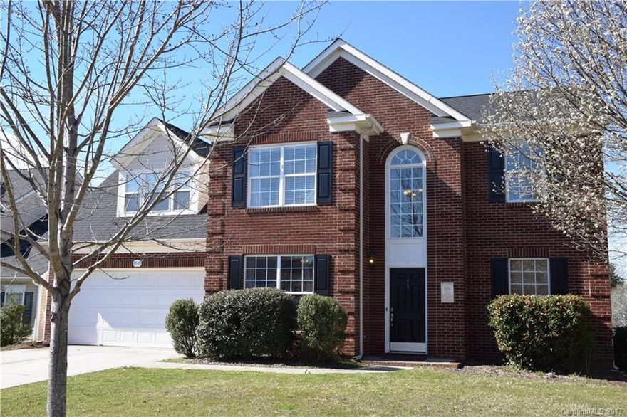 Terrific 4 bedroom (or 3 plus bonus) on cul-de-sac street. Kit features granite counters, stainless appliances (including convection oven) & backsplash. Spacious brkfst area plus formal DR. GR has gas log fpl & ceiling fan. Main floor office w/ French doors. Hand scraped hardwoods on entire main level! MBR has vaulted ceiling & ceiling fan. Two more secondary bedrooms & full bath upstairs plus large 4th bedroom/bonus room. Fenced bkyd w/ paver patio. New roof in 2015. Great location!