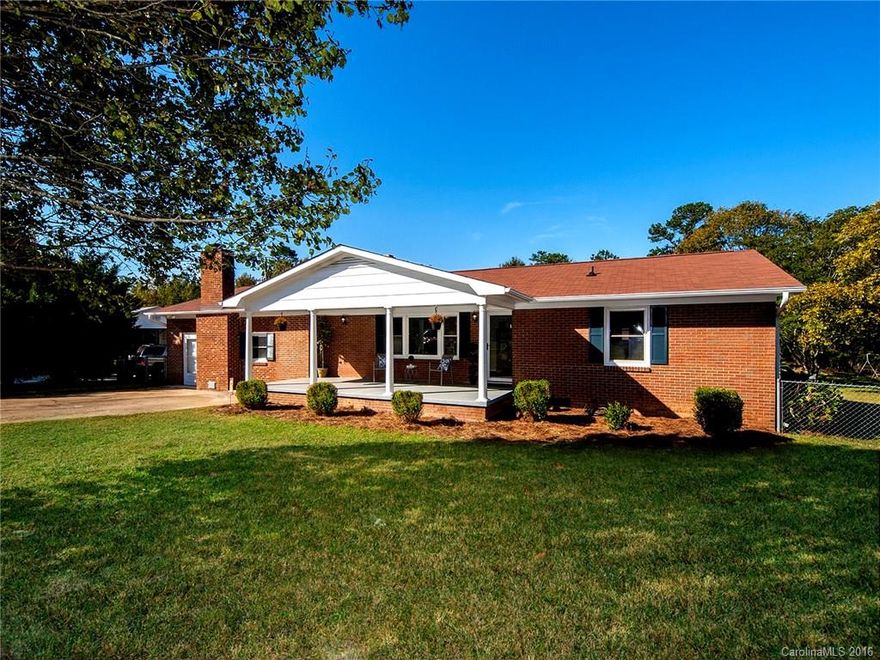 Beautiful Ranch Home on over 1/2 acre of land, located in high rated Fort Mill school District. Renovated kitchen with new appliances, soft close cabinets, and drawers, sink and faucet.  Partially renovated bathroom with new vanity, faucet, and toilet. Hardwood floors have been refinished, all new paint, new carpet in the bonus room.  Bonus room has separate door entrance from the front of the home and the back of the home.  The yard is fully fenced and has a partial privacy fence & 2 big sheds.