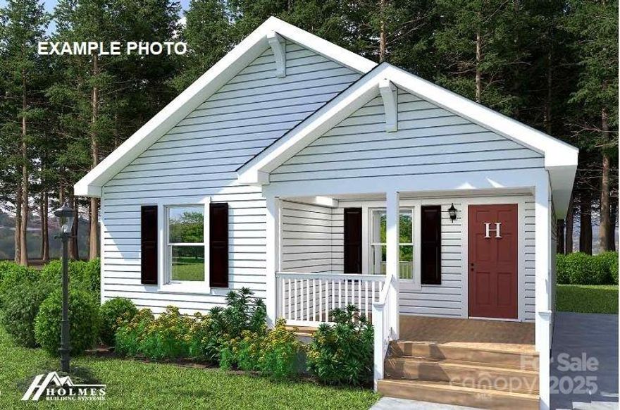 PRE CONSTRUCTION off frame modular 1334 square foot home.  just minutes away from the heart of downtown Valdese, where a diverse array of shopping, dining, and entertainment options await.   Convenience is paramount with this property, as it boasts easy access to major thoroughfares like US-70 and I-40, ensuring a seamless commute to nearby cities or a swift escape for weekend adventures in the stunning Blue Ridge Mountains.   Easy Walk to Dountown 

 3BR/2Bath Off Frame Modular
1,334 Square Feet
9' Smooth Ceilings
2"x6" Exterior Walls 16" On Center
2"x10" Floor Joists 16" On Center
R38/19/30 Insulatioin Package
Insulated Single-Hung Windows
7/12 Roof
30 Year Architectural Shingles
LVP Flooring Throughout except 25oz Carpet in Bedrooms
Stainless Steel Appliances
Block/Stucco Foundation
6'x12' Covered Wooden Front Porch & 4'x4' Wooden Back Deck
Ceramic Backsplash in Kitchen & Baths
Heat Pump
