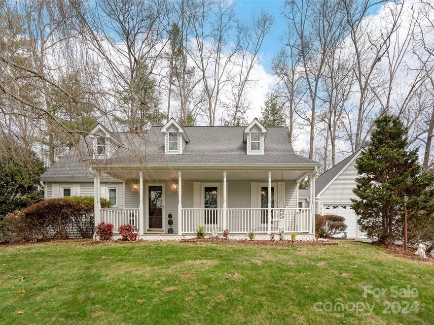 Nestled on over 2 acres sits this Cape Cod Home, cherished by the current owner for over 38 years. Large inviting kitchen, dining room leads to the living room with fireplace. Large master bedroom on the main level and 3 more bedrooms upstairs. The unfinished basement is a great place for crafts, work outs or a work shop.  The big covered front porch is perfect for a swing!  The back deck was designed for easy maintenance with trek decking. where you can just relax, take a nap or barbecue. All windows have been replaced with insulated windows. Fenced area for your critters of all kinds. No restrictions, no HOA fees, good garden spaces, chickens? Vacation rentals? A private feel so close to everything. Close to AC Reynolds, Cane Creek and Fairview Elementary, 20 minutes to Downtown Asheville.  Feel free on your own 2 acres of land. Gates at the entrance could be locked for second home owners. This home can be everything you want.