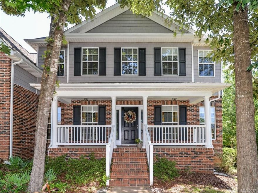 In the Clover School District this FIVE bedroom THREE bathroom home in Mill Creek Falls offers a large granite countertop kitchen, breakfast bar & room, bedroom & full bath on main.  Large bedrooms upstairs, lots of flex space throughout the house. Laundry room on 2nd floor.  Over-sized 2 car garage with additional parking. Cul-de-sac lot, private, low maintenance wooded backyard. Amenities are walking trails, fishing pond, clubhouse & gazebo, tennis courts, jr olympic & separate baby pools.