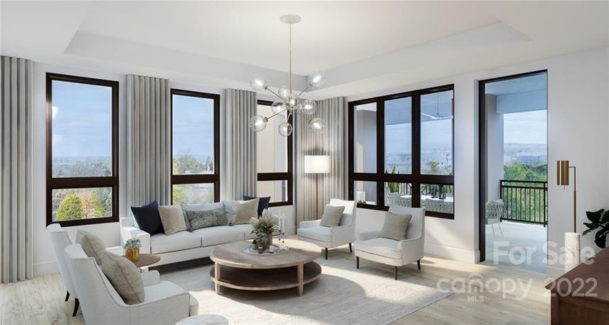 This private enclave is the epitome of timeless architecture, designed for the most discriminating buyers. Filled with impressive elements and captivating finishes, all floor plans are thoughtfully executed with high ceilings, oversized windows, and large private terraces. Each residence offers a variety of options, including private elevators, classic kitchens with custom cabinetry, Sub-Zero refrigeration, Wolf cooking, and Cove dishwashers. The owner's retreat offers great privacy with graciously finished bathrooms, free-standing tubs, and abundant closet space. Amenities abound at The Regent with a club room, fitness center, and rooftop terrace that includes a dog walk, fire pit, outdoor kitchen, lounging, and dining areas. A once in a lifetime opportunity to own one of Charlotte's most prestigious residences.