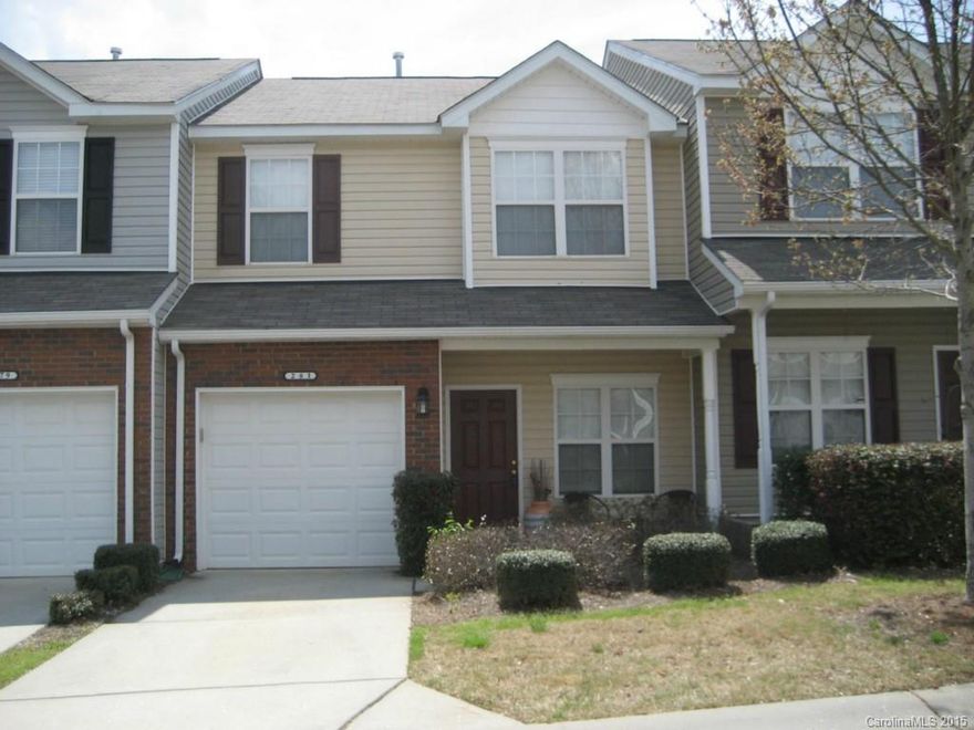 Beautiful 2Bedroom, 2 1/2Bath Town home in Ft.Mill. Open living area, kitchen with all black appliances, laundry room and  powder room 1st floor with 1 car garage.  Large loft on second floor which could be play room or office, MBR suite and second BR have walk in closets.  Near schools, shopping, golf courses, entertainment and EZ access to I77.