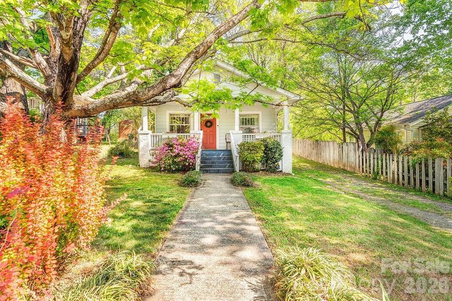 **Multiple offers received. This charming renovated bungalow is all about the good life! Located on a quiet loop, yet steps away from the heart of West Asheville. Enjoy weekend mornings sipping coffee on the welcoming front porch. Inside, you will find a modern open floor plan, vaulted ceilings, and plenty of natural light! Refinished hardwood floors flow into the two bedrooms. The updated bathroom features white subway tile, beadboard walls, and a deep soaking tub. The chef's kitchen, with sleek quartz countertops, makes entertaining a breeze. An enclosed laundry/mudroom provides everyday functionality or space for a home office. Step out onto the expansive back deck, a great gathering spot for dinners with friends and family. But wait, there's more! A new storage shed for all your toys and hobbies. A flat and sunny backyard already has a fire pit, and awaits your vision: a veggie or flower garden, or perhaps an addition or ADU? Ask for list of upgrades sellers have made, including new tankless water heater, new sewerline, new washer/dryer and HVAC improvements that make the effective age closer to 2024!