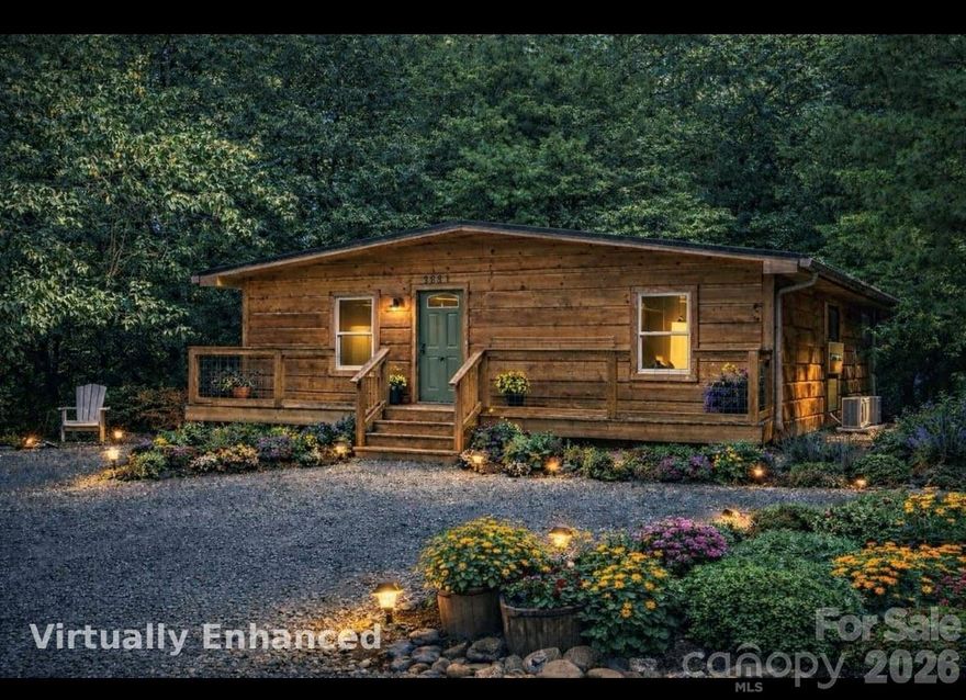 Take a look at this charming cabin nestled near the base of the mountain, conveniently close to interstate exit 107. It features 2 bedrooms, 1 bath, and a brand-new metal roof. Completely remodeled from the ground up, it boasts new water lines, updated electrical, and modern cabinets with granite countertops. Equipped with a new refrigerator, electric stove, microwave, and dishwasher. New well and new septic.