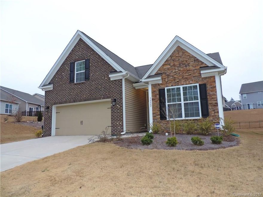 Beautiful 1.5 Story home w/Bonus and a half bath on Upper Flr. Open plan has a spacious Kitchen, Great Rm and Breakfast area. Stone gas fireplace. Relax in the Sun Rm filled w/Natural Light. Gourmet kitchen boast of a big island, double oven, Granite countertop, and SS appliances. Crown moulding, beadboard doors and Hardwoods thru out Main Flr except for the Bedrooms. Upper Flr bathroom could easily be converted to a full bath.Great amenities in the neighborhood include a pool & sports field.