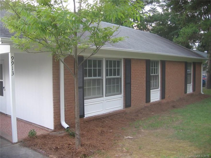 LOCATION IS THE KEY!! Move in Ready 3 bed/1 bath ranch home in neighborhood setting but with NO HOA. New paint in interior and exterior as well as new floors throughout. Outbuilding for extra storage right off the driveway. Convenient to Harrisburg and Charlotte- right off I-485 at Rocky River exit.  Priced to sale fast- first time home buyer, investor or someone just looking to down size.  Back yard backs up to Patterson Farms nursery so private setting. Won't last long -Hurry & make it yours!