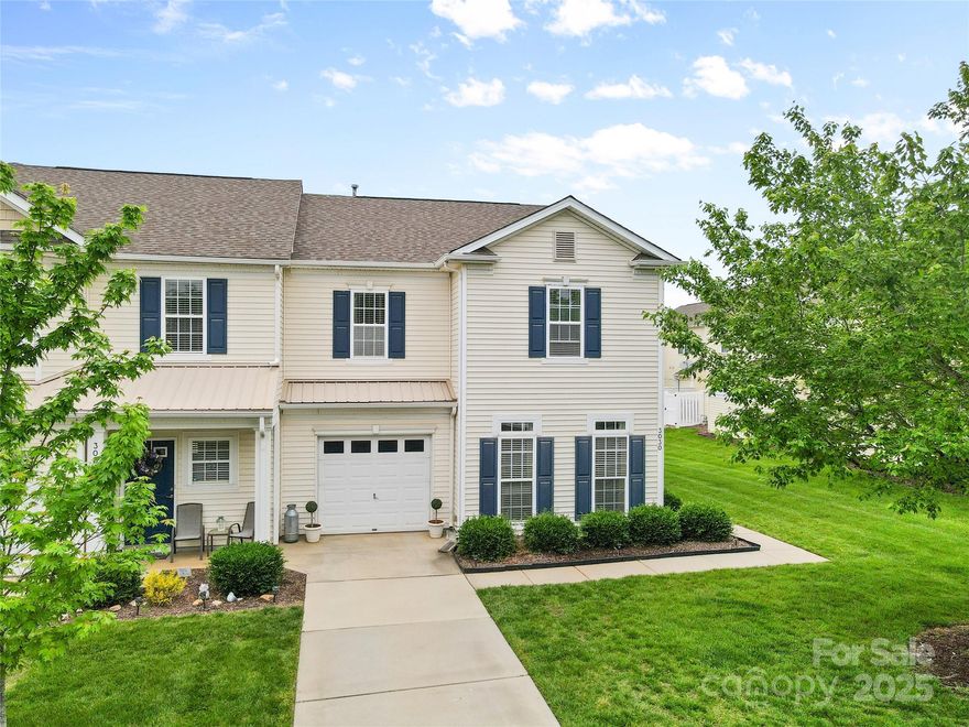 Welcome to this well-maintained 3 bedroom, 2.5 bath END UNIT townhome with GARAGE located in the Arlington neighborhood of Indian Land, SC. Situated just minutes from Ballantyne and Fort Mill, you’ll love how easy it is to access shopping, dining, and top-rated schools while enjoying the peaceful charm of suburban living. Offering the space and privacy of a two-story layout, this bright and welcoming home features main floor that flows effortlessly to your private back patio. Upstairs, you’ll find three spacious bedrooms including a generous primary suite complete with a walk-in closet and ensuite bath. A one-car garage adds everyday convenience, and the washer, dryer, and refrigerator are all included, making this home truly move-in ready. The community offers an array of amenities including lawn maintenance, outdoor pool, clubhouse, sidewalks, and playground. Don’t miss this rare opportunity to own an affordable and low-maintenance townhome in a convenient and sought-after location.