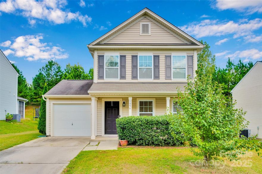 WELCOME HOME!! JUST REDUCED TO $299,999! ONE-OWNER TRUE HOMES 3BR/2.5BA 1650 SF Home in desirable Holly Hills!  LVP flooring throughout First Floor and in Bathrooms and one Bedroom upstairs, upgraded Kitchen appliances, NEW neutral paint.  Formal Dining Room with two-tone wainscoting and chair rail.  Inviting Front Porch is perfect for rocking chairs and your morning coffee.  Primary Bedroom features a large walk-in closet, neutral paint, and plenty of room for a large bed and furniture.  Jack and Jill Hall Bathroom with direct access to bedroom and pocket door.  Fenced in Backyard with gates and patio for entertaining guests and for your pets (convenient dog door in patio access).  Conveniently located near downtown Rock Hill, shopping, I-77, and Ballantyne area.  LOW taxes and quiet neighborhood.  Garage with storage and long driveway.  Recent HVAC system has been regularly serviced and maintained.  Set up your showing TODAY!