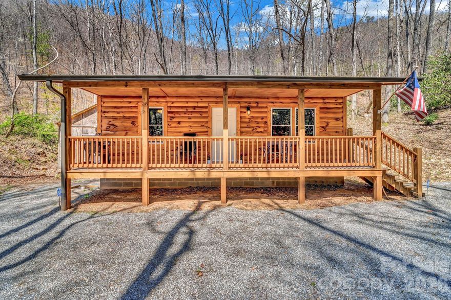 Tucked away in the scenic beauty of Canton, North Carolina, this charming cabin retreat offers a rare opportunity to embrace peaceful mountain living on 2.95 private acres. Surrounded by nature and set well off the beaten path, this property is the perfect escape for those seeking tranquility, privacy, and a connection to the outdoors. The cabin features a warm and inviting layout with 1 bedroom, 1 full bathroom, and an additional bonus room that offers flexibility for guests, a home office, or creative space. Whether you’re looking for a full-time residence, a weekend getaway, or an investment opportunity, this home provides a cozy foundation with endless potential. One of the standout features of this property is the gentle stream that runs through the land, creating a soothing natural backdrop you can enjoy year-round. Imagine starting your mornings with the sound of flowing water and ending your evenings under the stars, surrounded by nature's peaceful rhythm. With its serene setting, wooded surroundings, and unique natural features, this property offers the kind of quiet retreat that is becoming harder to find. Yet, it remains conveniently located just a short drive from local amenities, dining, and access to nearby mountain towns. Whether you’re dreaming of a personal hideaway or a place to create lasting memories, this cabin in Canton delivers the perfect blend of simplicity, nature, and opportunity. AWD recommended.