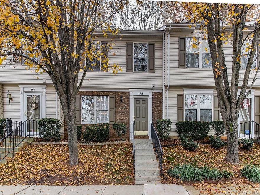 Great location & best value in Sardis Glen! Just minutes from shopping & dining, plus easy access to Independence Blvd. 2 Bedrooms with TWO full baths! Living Room features wood-burning fireplace & patio access. Private, enclosed Patio for outdoor eating & entertaining with attached storage. Master Bedroom complete with walk-in closet & large private bath. NEW Water Heater 2017. Upgraded cabinetry, granite and VPF on main 2016. Home is move-in ready & priced to sell! HOA covers water bill!