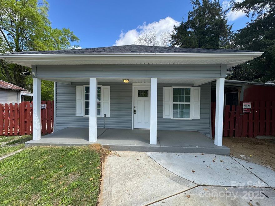 Updated 2-bedroom, 1-bath home featuring fresh interior paint. The large living room offers plenty of space for a dining area, creating an inviting space for everyday living. Step outside to enjoy the expansive partially covered deck. The fully fenced yard offers privacy and room to roam, plus a lean-to with a huge storage area for all your tools and equipment. The paved driveway has been extended with gravel to provide additional parking space. Located just minutes from downtown York, you'll enjoy easy access to shopping, dining, and all the conveniences this vibrant area has to offer.