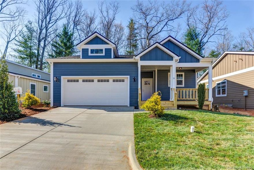 Affordable, new, centrally located community in the heart of AVL. Build this home in as little as 5 months! The Fontana plan features 1-level living with a bright, open floorplan, an eat-in kit w/granite counters & Whirlpool appliances, hdwd flrs on main lvl, en-suite bathroom in master BR, covered rear prch & more! Many other floorplans & homesites available. Taxes TBD. Listing broker is part owner of selling company.