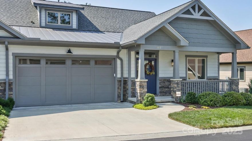 This 5-year-old like new home has mountain ridge views from the front & back decks. Pre-Inspected Quality Home! This affordable market priced home features an open floor plan, LP Smart-Siding, quartz counter tops, many more upgrades such as wall-to-wall wood floors. Was the fully loaded Development Model. Epoxy Coated Garage, Vented Natural Gas Cultured Stone Fireplace! Washer/Dryer/ Refrigerator conveys! A prime location in the gated community of Cummings Cove - Rated one of America's Top 50 Best Master-Planned Communities by Where To Retire Magazine. Walk to the Sports Center & Pool & the fishable stream filled pond with dock. Has City Water, Natural Gas, Pvt. Sewer. Required Social Membership includes Clubhouse, Heated Pool, Spa, Tennis, Pickleball, Bocce-Ball & many other social activities/groups. Gym Memberships Optional. Golf is Semi-Private 18 Holes.  15 min. Close to Brevard, Hendersonville, Asheville. Major Grocery 5 minutes away, Fire Dept. next door & close to major medical.